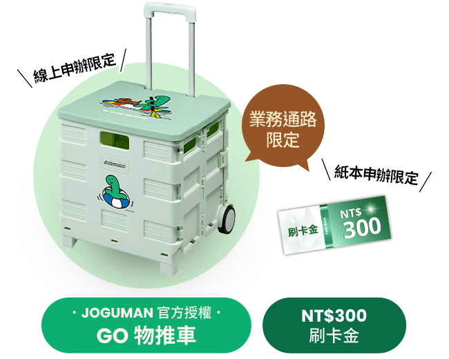 JOGUMAN 官方授權 GO 物推車 / NT$300 刷卡金