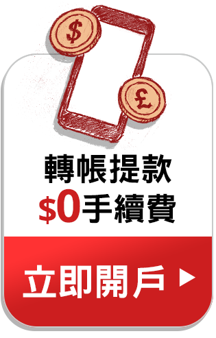 轉帳提款$0利率 立即開戶