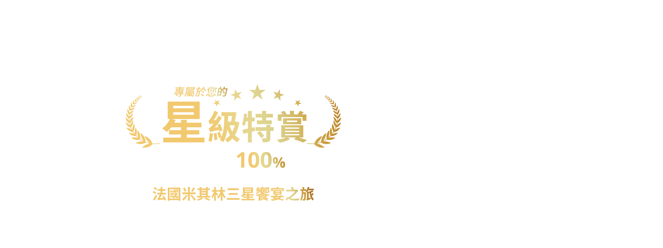 專屬您的星級特賞 刷星展卡最高100%回饋 筆筆再抽頂級法國米其林三星饗宴之旅
