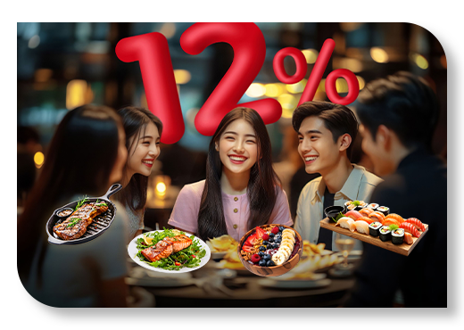聚餐用星刷 不指定餐廳天天最高享12%回饋