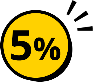 5%